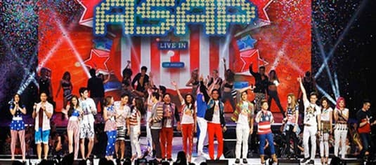 ASAP Live in New York stage at Barclays Center with performers — 12,000-capacity sold-out event