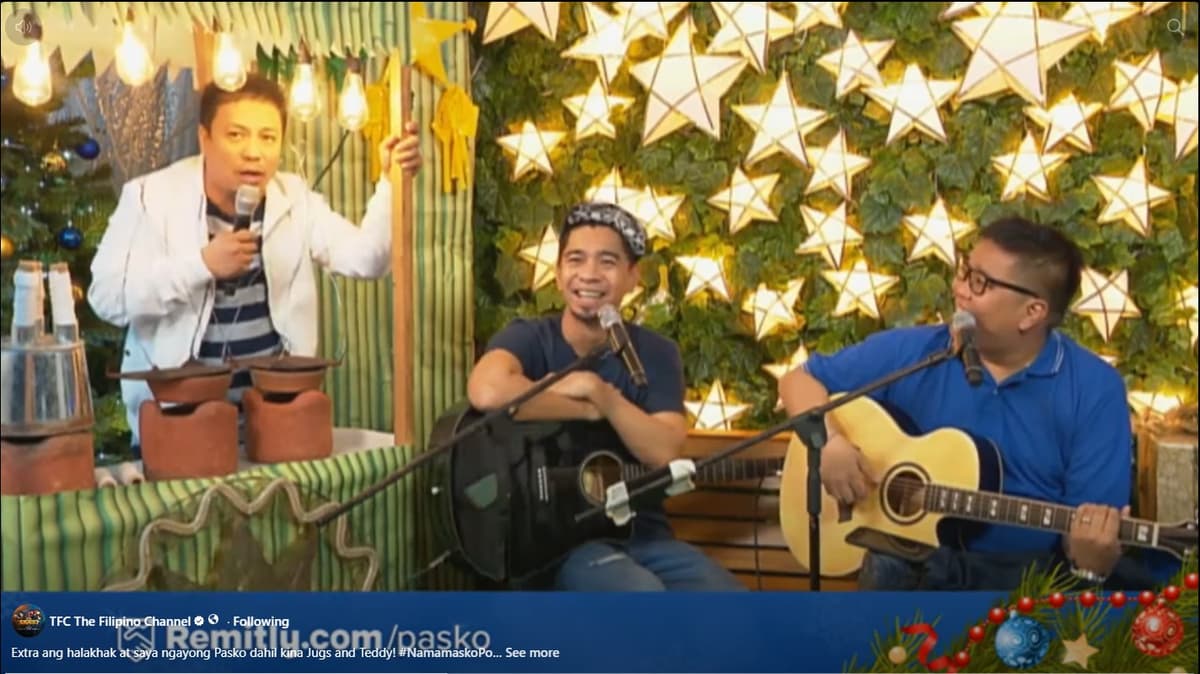 Live caroling performance on The Filipino Channel, Christmas 2018