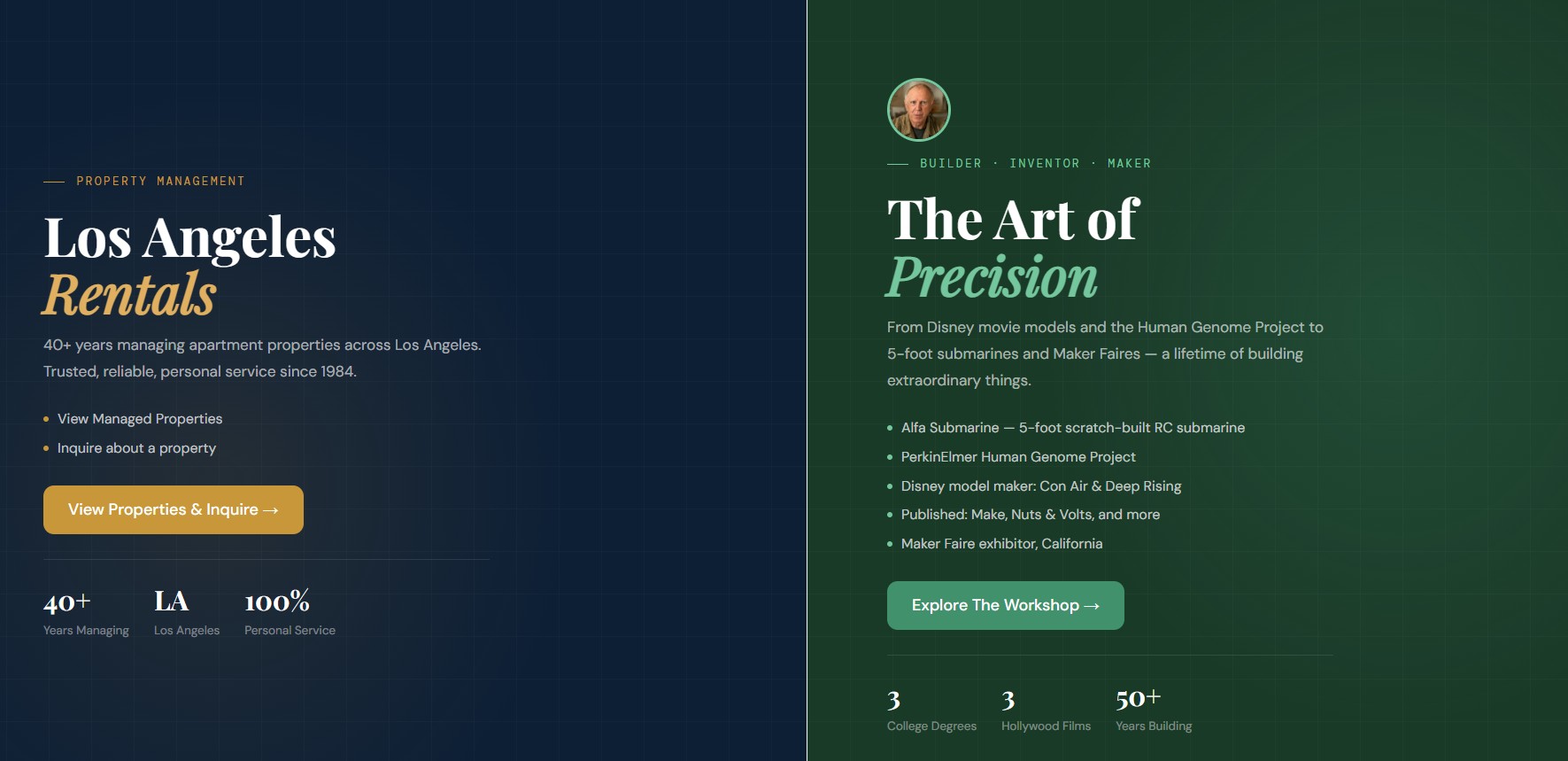 michaelwernecke.com homepage — Personal Brand Platform